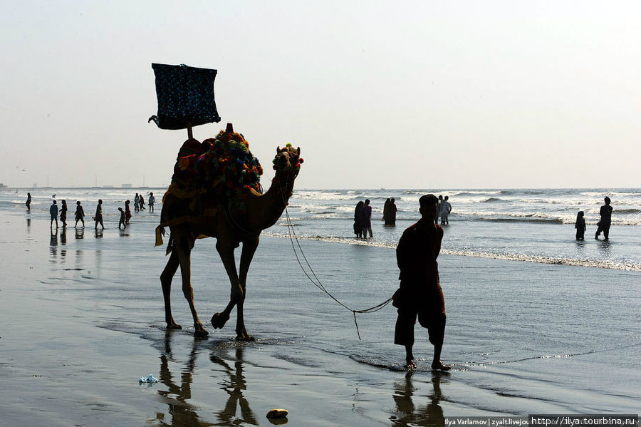 А еще в Карачи есть пляж! Напомню, город стоит на Аравийском море. Карачи, Пакистан