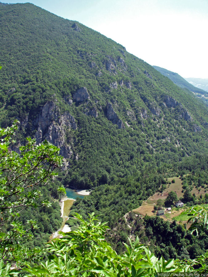 Живописный каньон безымянной реки Черногория