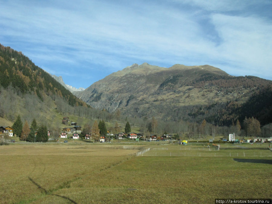 Альпийская узкоколейная ж.д. на юге Швейцарии (часть 1)