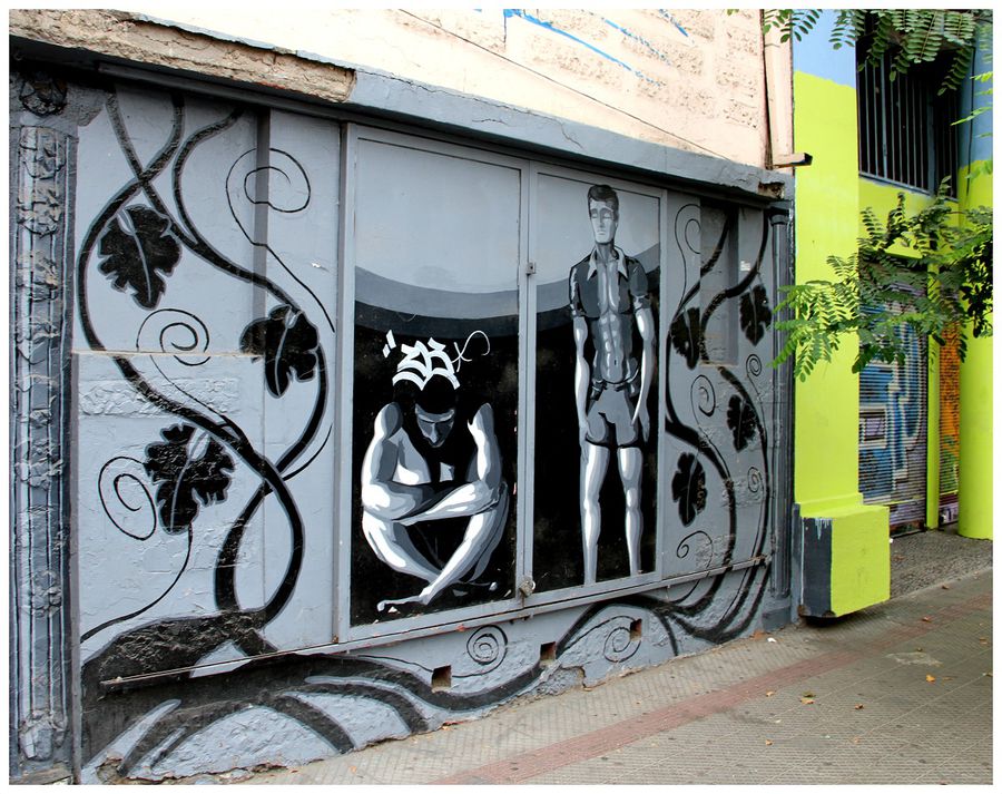 Квартал граффити в Сантьяго или искусство не для всех Сантьяго, Чили
