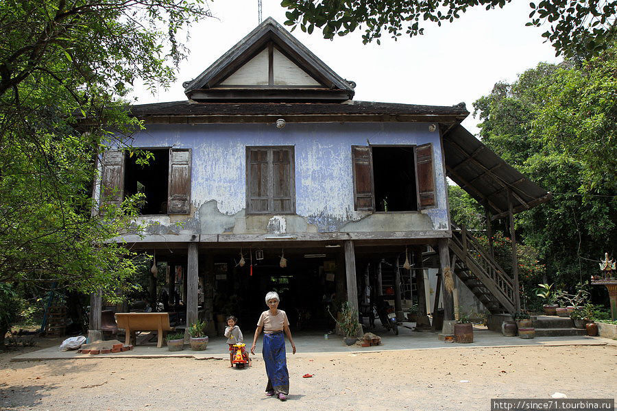 12. Столетний дом камбоджийской традиционной архитектуры. Баттамбанг, Камбоджа