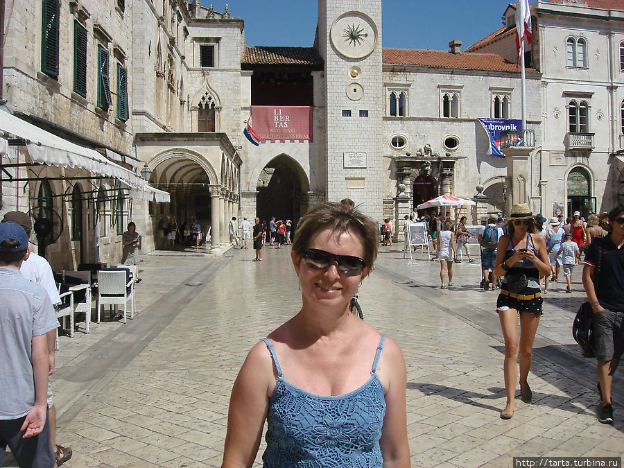 На центральной улице старого города, именуемой Страдун Дубровник, Хорватия
