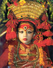 Катманду. Воплощенная Девственная  Богини Кумари.