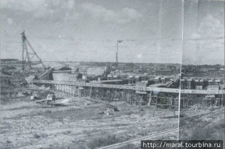 Строительство Рыбинской ГЭС. 1939 год