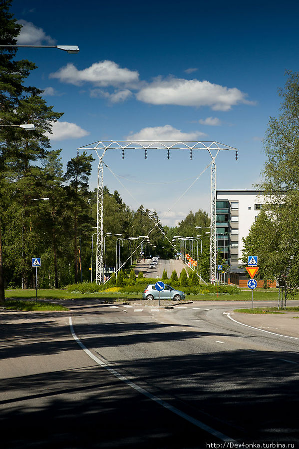 Памятник линиям электропередач Иматра, Финляндия