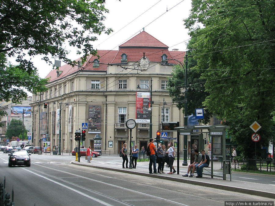 Улица, окружающая Планты Краков, Польша
