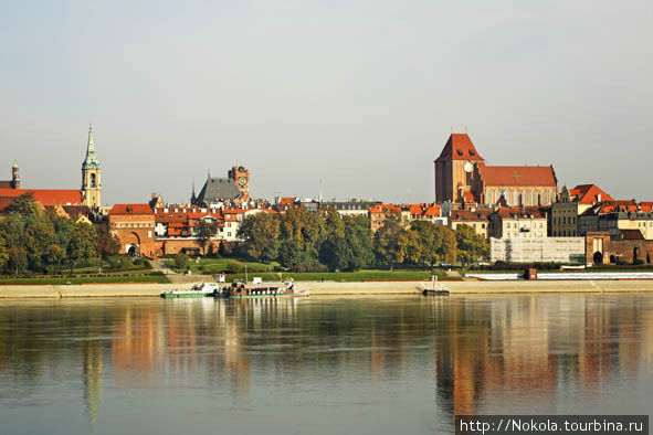 Панорама города Торунь, Польша