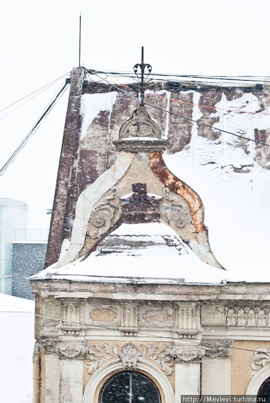 Февральский снегопад в Риге. Рига, Латвия Февральский снегопад в Риге. Рига, Латвия
