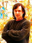 Олег Лазаренко — автор работ, которые выставлены на выстаке.