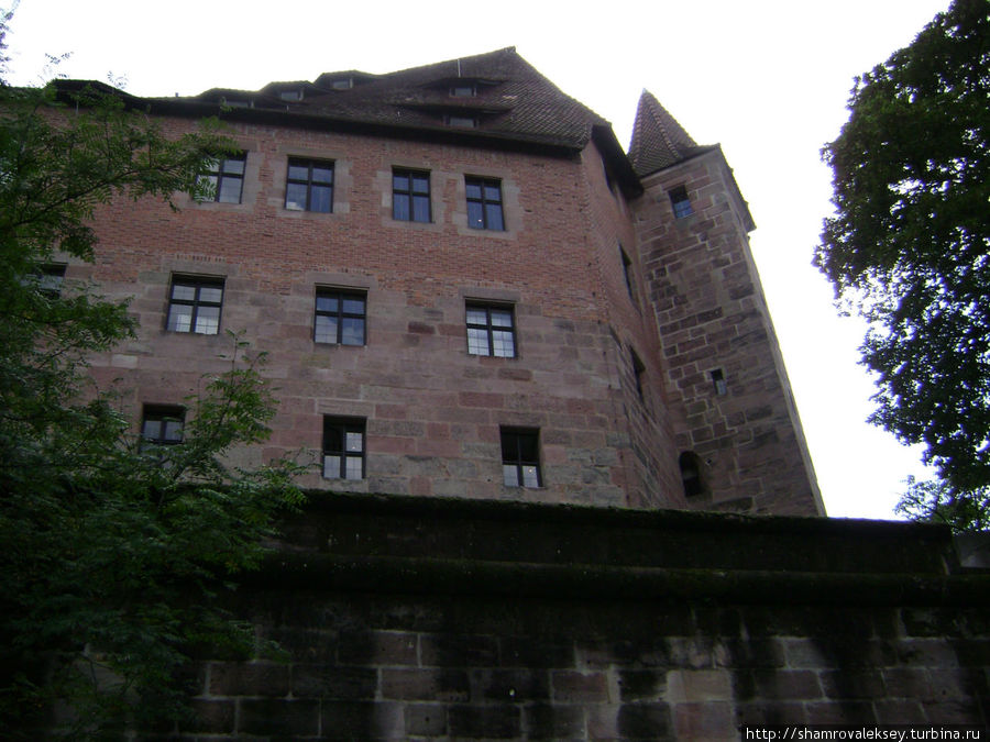 Замок над городом Нюрнберг, Германия