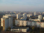 Вид на спальные окраины Минска со смотровой площадки библиотеки