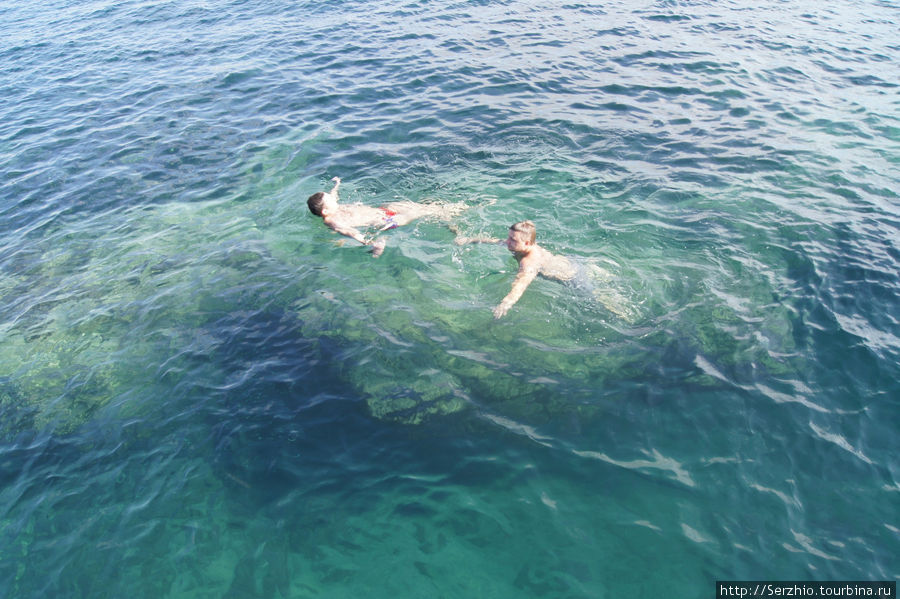 купаемся у бара, глубина метров 9 Остров Ибица, Испания
