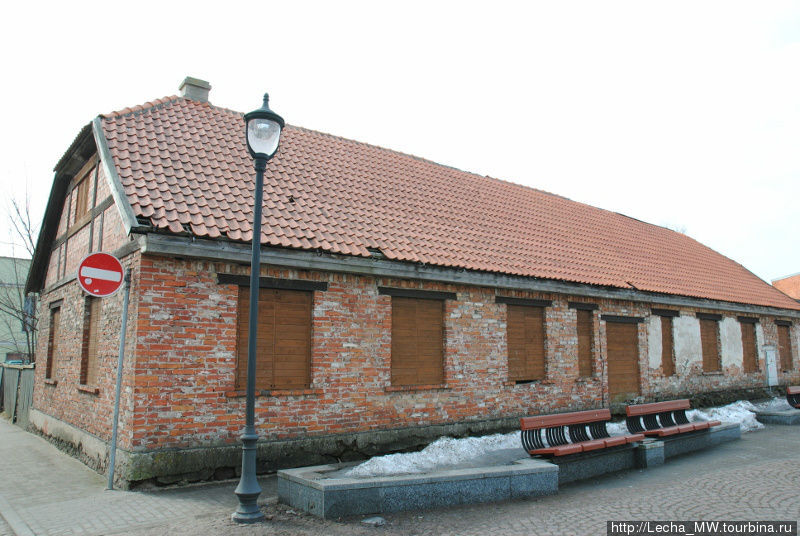 Старинное здание в Вентспилсе Вентспилс, Латвия