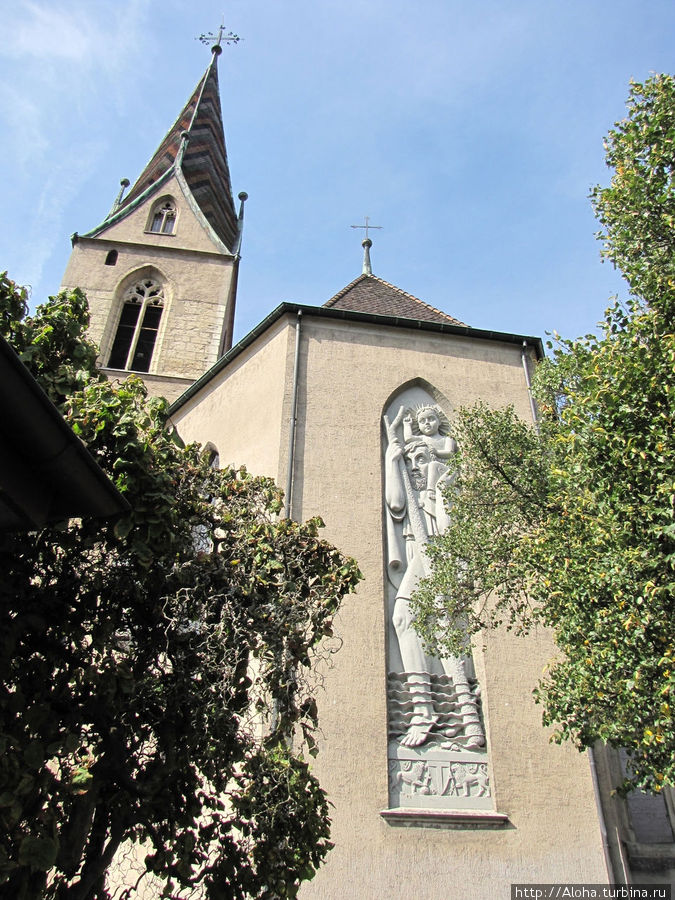 Барельеф на церкви Вознесения. Баден, Швейцария