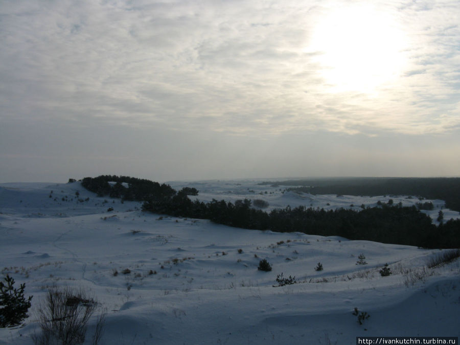 Под снегом — движущиеся дюны Под снегом — движущиеся дюны