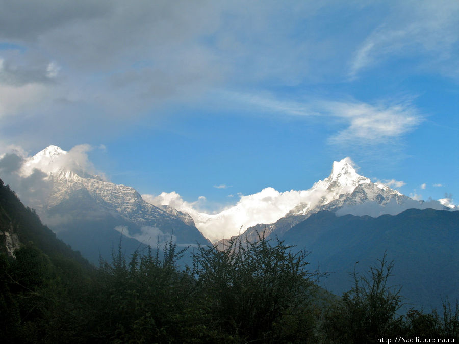 Трек вокруг Аннапурны:  мимо священной горы Мачапучаре Гандрук, Непал