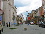 Улица Корзо — центральная улица Ужгорода. Здесь лучше всего сохранилась старинная застройка.