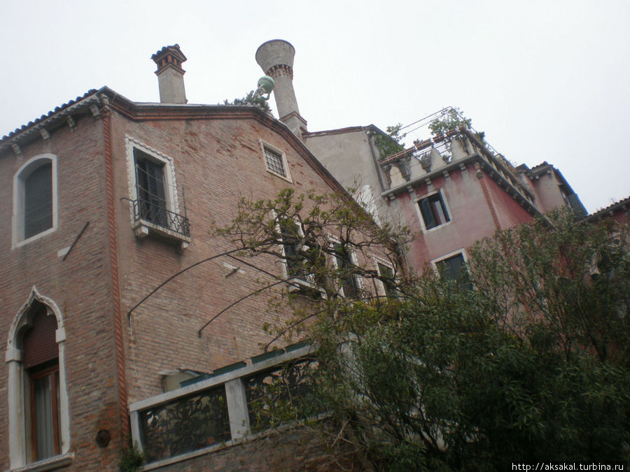 Сад — только на крыше и трубы-антипожарные. Венеция, Италия