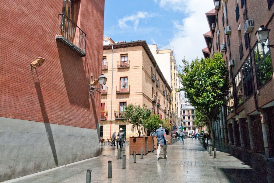 Испанский зонт может быть только в виде трости. Мадрид, Испания