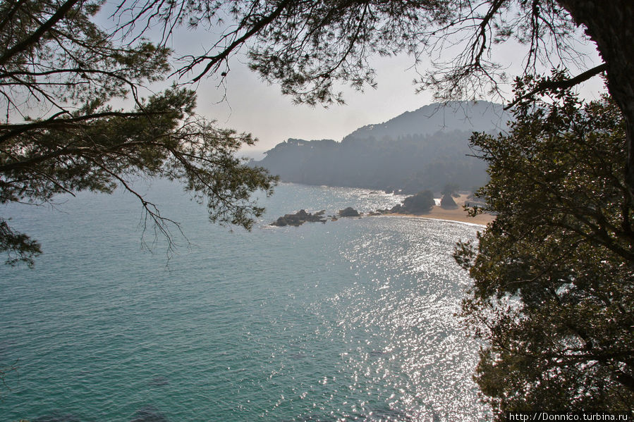 вид на пляжи Санта Кристины Ллорет-де-Мар, Испания