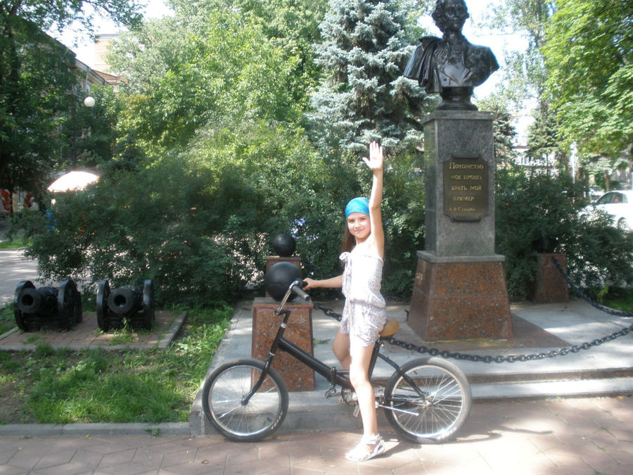 Велопрокат в центре города Ростов-на-Дону, Россия