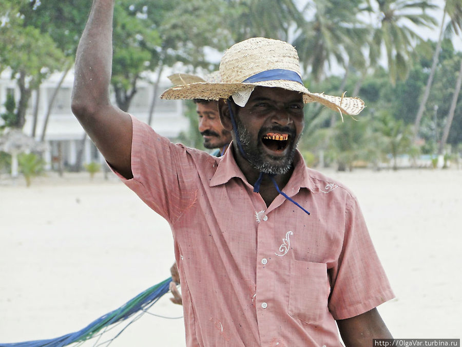 Фактура рыбаков яркая, в чем-то даже живописная Тринкомали, Шри-Ланка