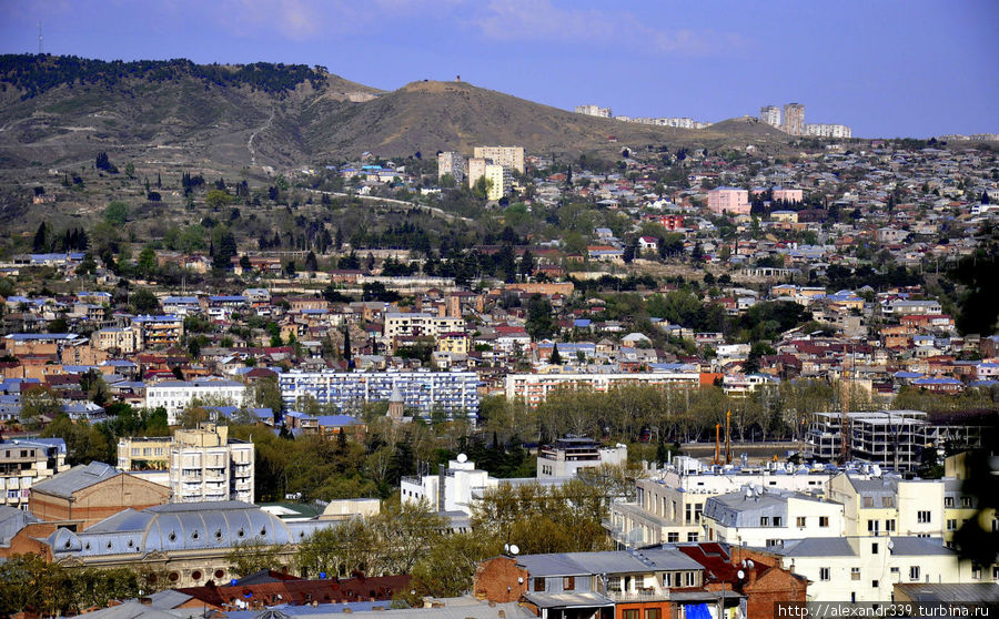 Тбилиси с высоты Мтацминды Тбилиси, Грузия