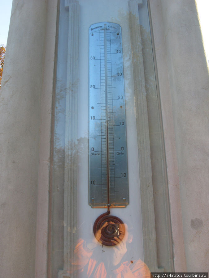 и какой-то жидкостный термометр тут же Лугано, Швейцария