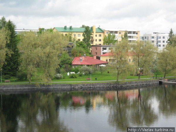 Панорама города Савонлинна, Финляндия