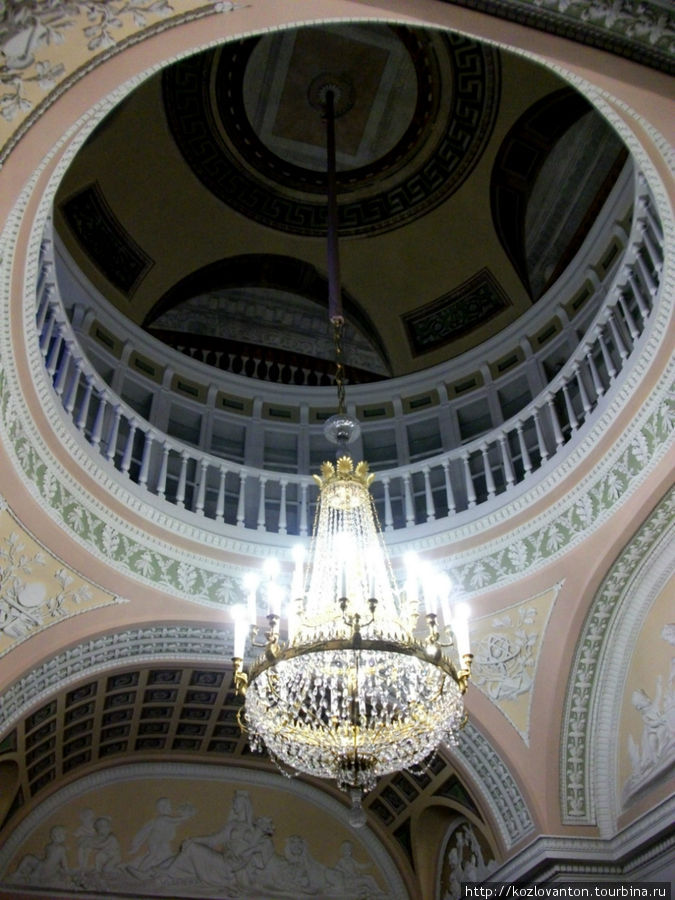Купол минералогического кабинета с вписанным в него вторым этажом. Санкт-Петербург, Россия