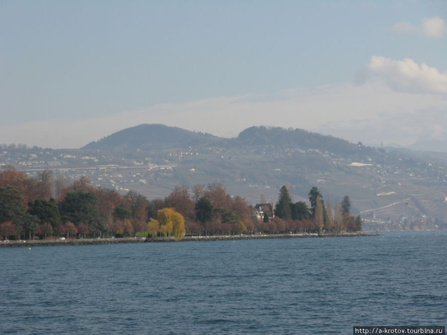 На теплоходе по Женевскому озеру Лозанна, Швейцария