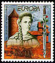 Почтовая марка, посвященная легенде о Турайдской Розе