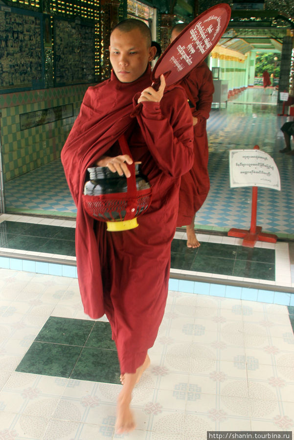 Монах в пагоде Сун У Понья Шин Сагайн, Мьянма