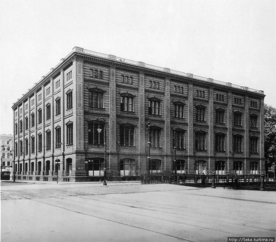 Здание Строительной академии. Фото 1888 г. Взято из Википедии. Берлин, Германия