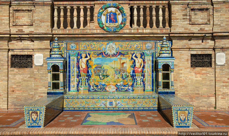 Площадь Испании в Севилье - симфония красок и форм Севилья, Испания