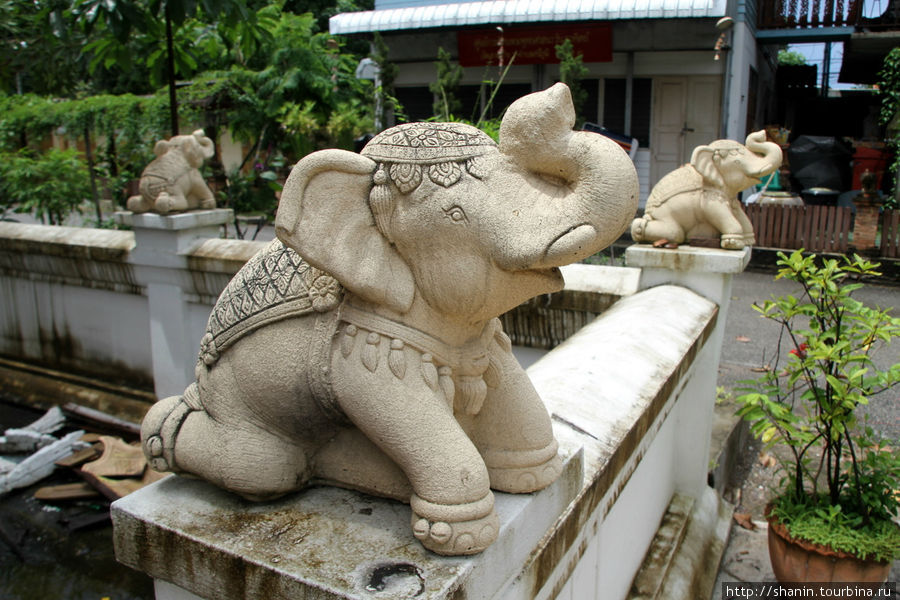 Монастырь на месте кормления слонов - Ват Ламчанг Чиангмай, Таиланд