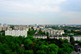 Вид на город с колеса обозрения в парке Горького