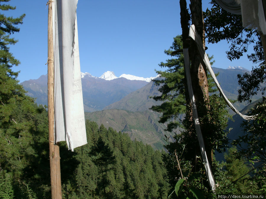 Вид на Тибетские горы Вид на Тибетские горы