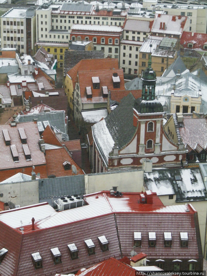 Рига с высоты Святого Петра Рига, Латвия