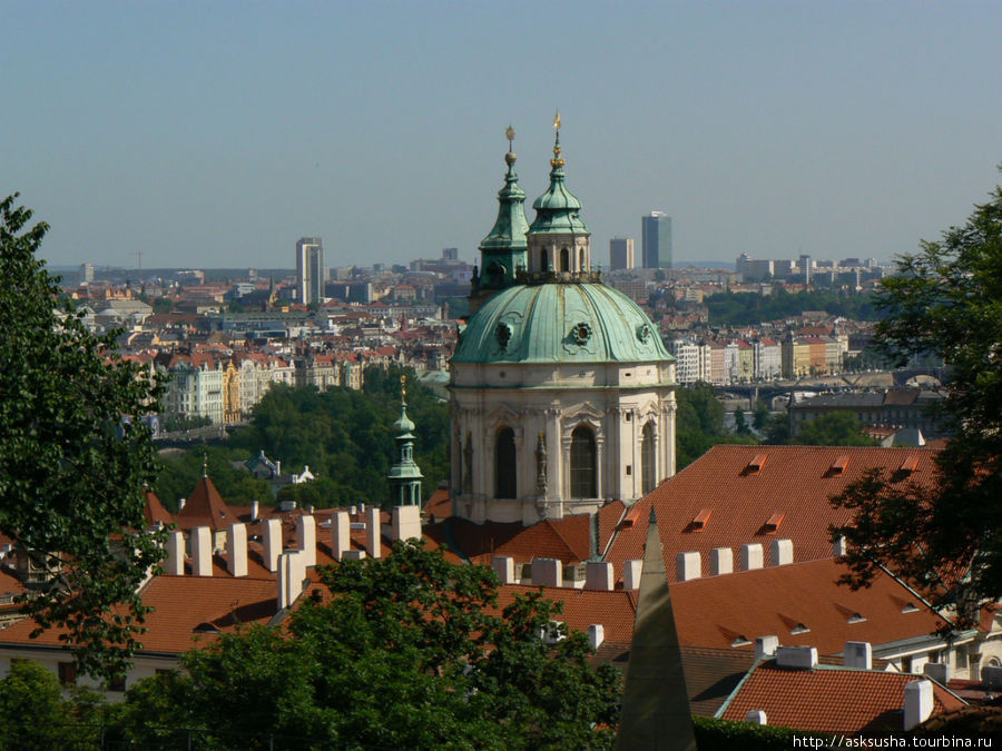 Вид на Прагу из Пражского града Прага, Чехия