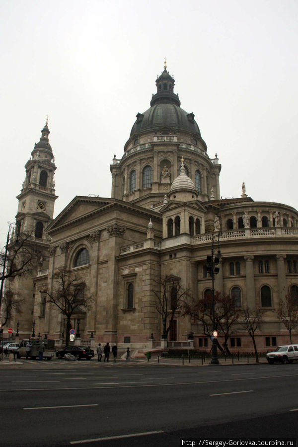 Столица Венгрии в зимней дымке Будапешт, Венгрия