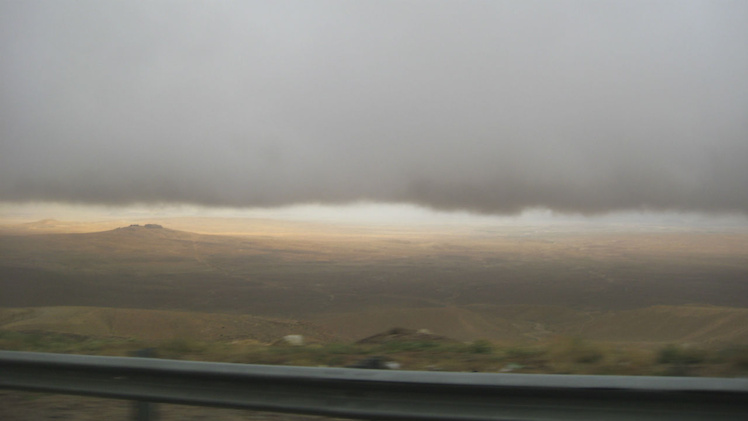 В Иордании — тучи и дождь