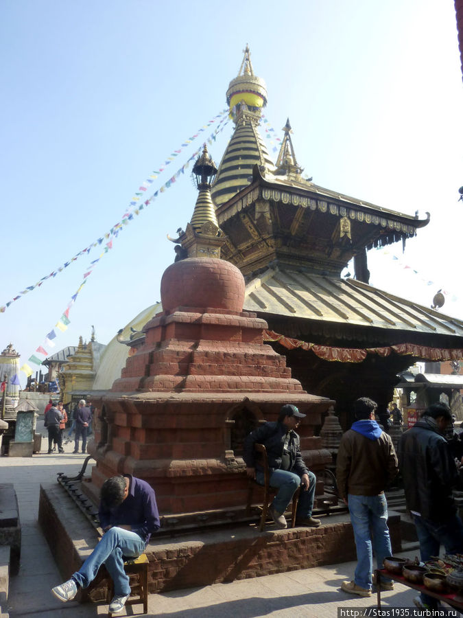 Непал. День второй.Катманду.  Храм Сваямбунатх Катманду, Непал