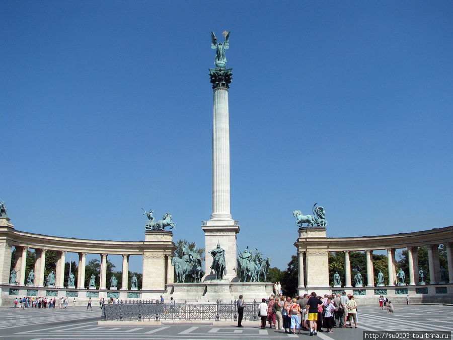 Площадь Героев в Будапеште Будапешт, Венгрия