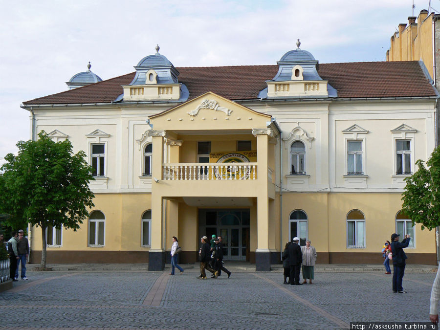 Закарпатский драматический русский театр находится на площади возле ратуши. Мукачево, Украина