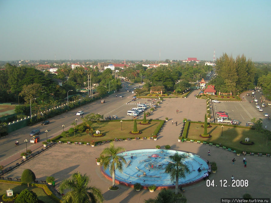 Вызгляд свысока Вьентьян, Лаос