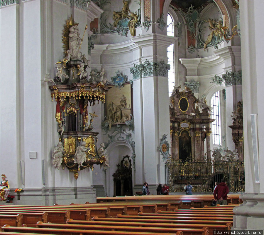 Роскошный кафедральный собор епископства Галльского Санкт-Галлен, Швейцария