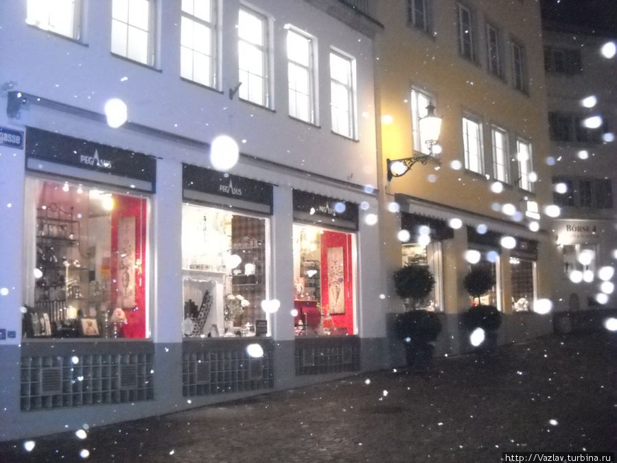 Снег всё идёт... Цюрих, Швейцария