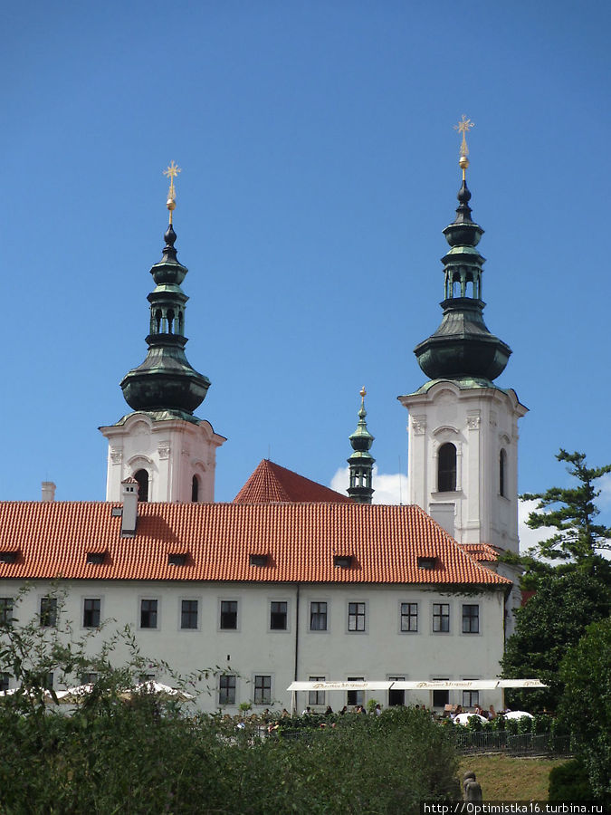 Вид на Страговский монастырь Прага, Чехия