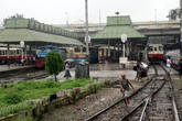 Отъезжаем от янгонского вокзала